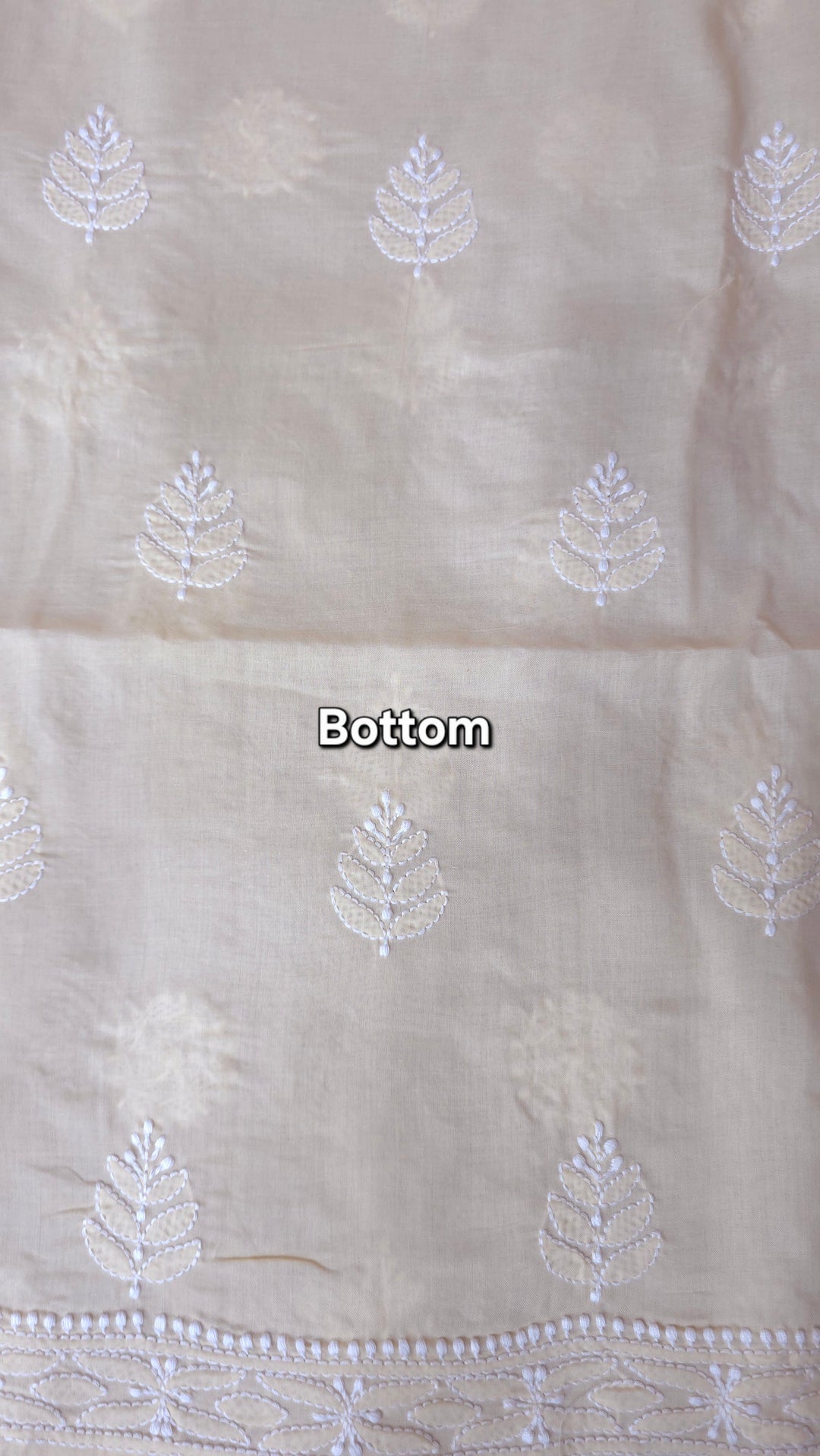 Paridhan Chikan Premium Handcrafted Chikankari Cotton Suit Set | Unstitched Dress Material with Chiffon Dupatta | Made in Lucknow