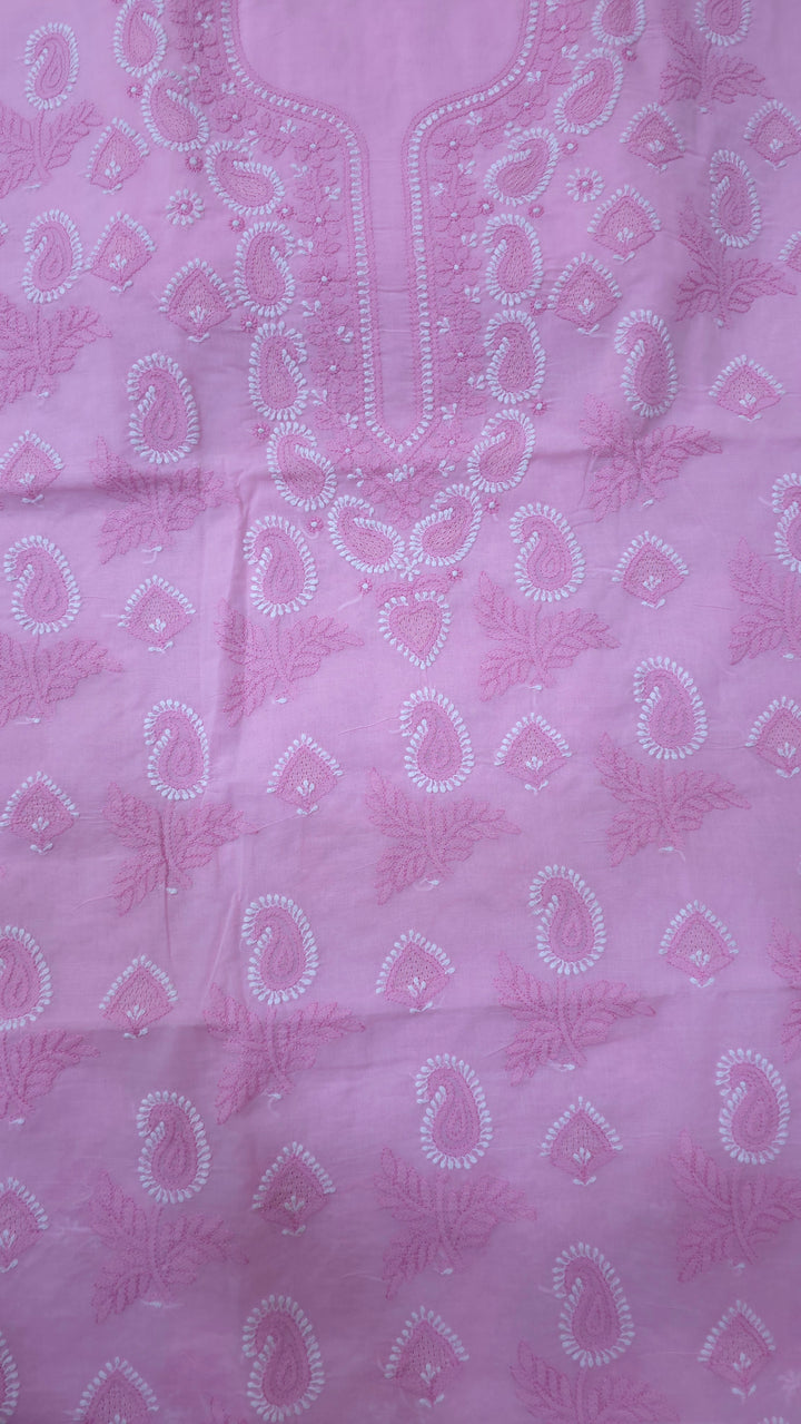 Sarahna Lucknow Hand Jaali Chikankari Cotton Dress Material