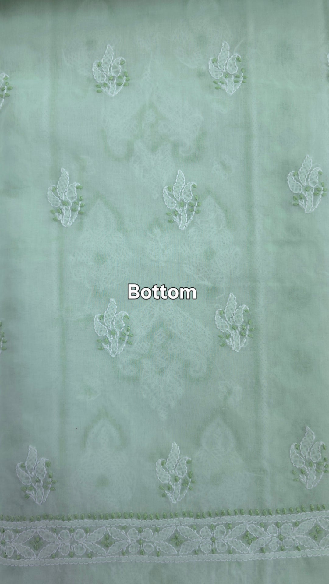 Darz Lucknowi Chikankari  Dress Material – Handmade Cotton Suit with Chiffon Dupatta