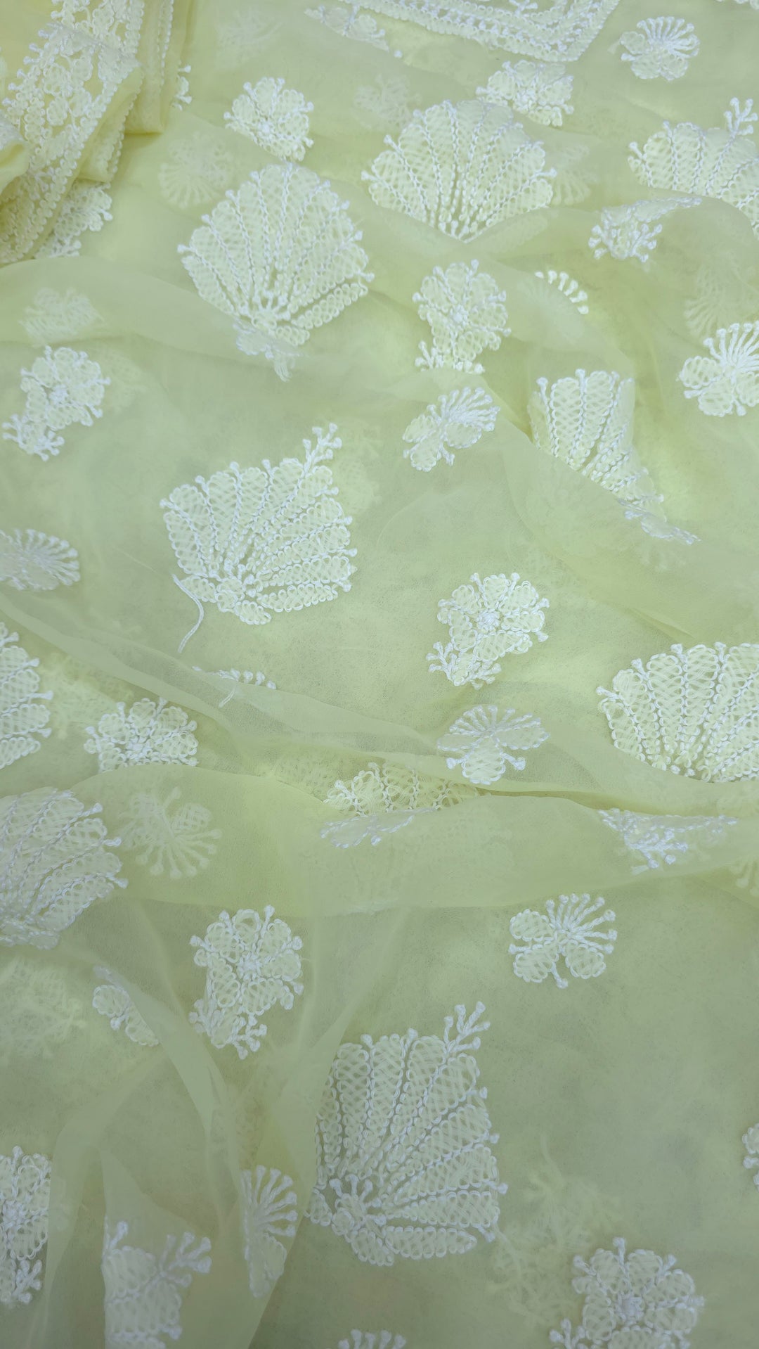Lucknowi Georgette Chikankari Dress Material – Hand Embroidery Kurta, Bottom & Dupatta | Festive Queen Shades