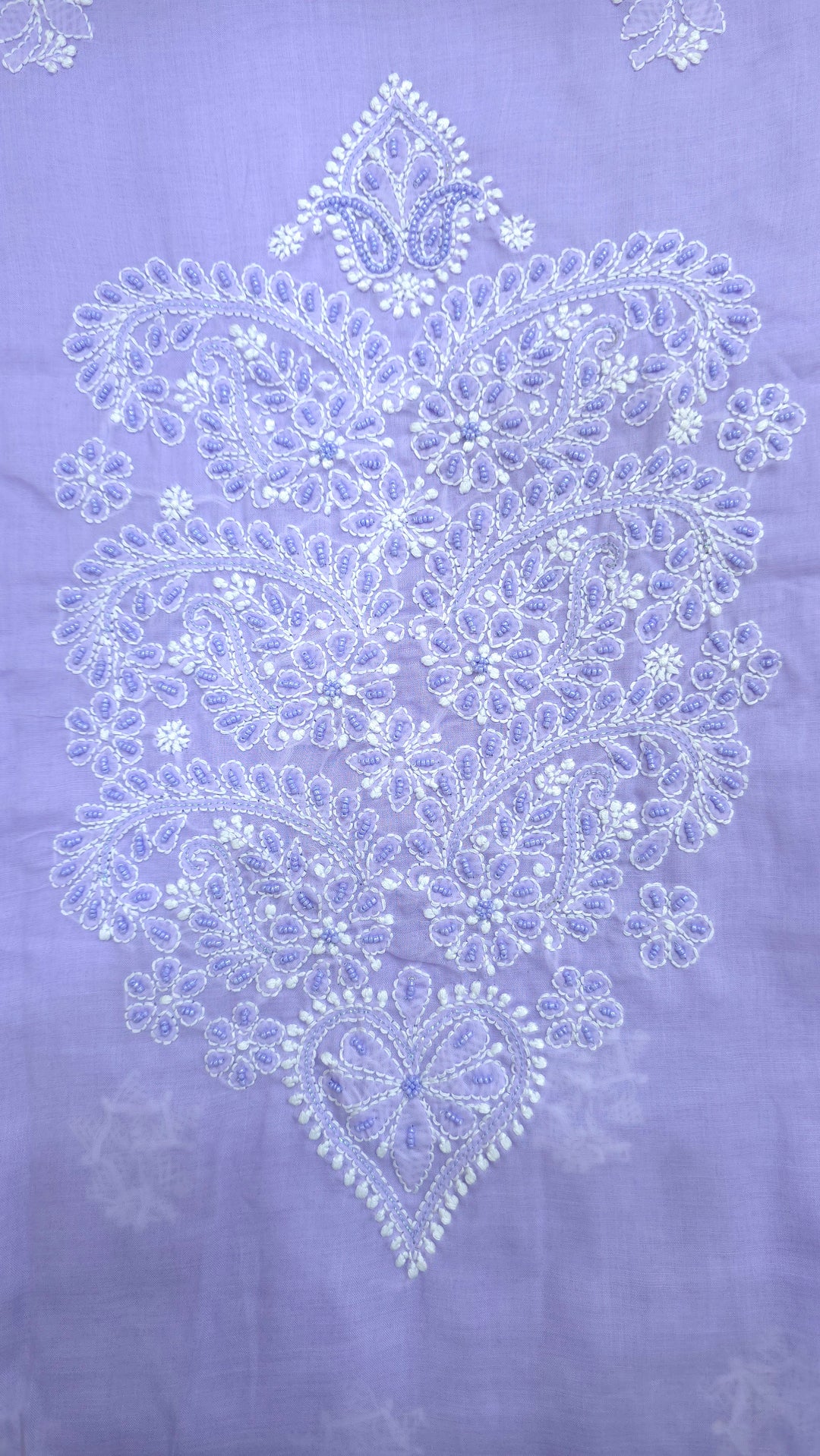 Paridhan Chikan Cotton Chikankari Unstitched Dress Material – 3 Pc Suit Set with Hand Embroidery & Pearl Work in Every Motif