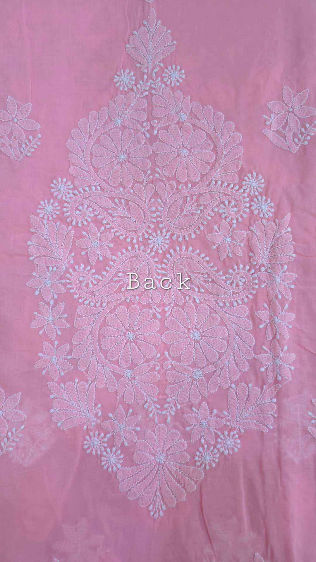 Handmade Jaali Chikankari Cotton Dress Material with Chiffon Dupatta | Authentic Lucknow Hand Embroidery | Unstitched Suit Set