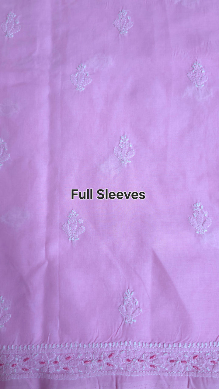 Pearl Chikankari Cotton Dress Material | Paridhan Chikan
