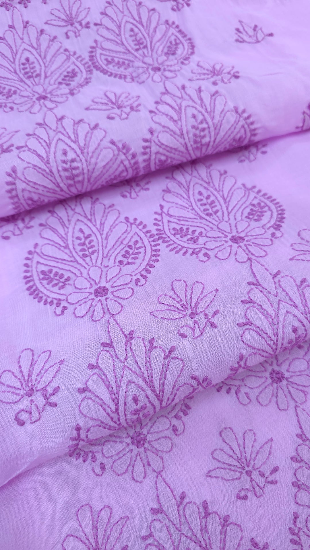 Paridhan Chikan Premium Handcrafted Chikankari Cotton Suit Set | Unstitched Dress Material with Chiffon Dupatta | Made in Lucknow