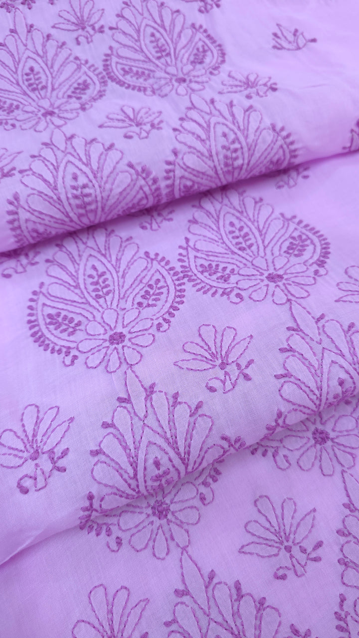 Paridhan Chikan Premium Handcrafted Chikankari Cotton Suit Set | Unstitched Dress Material with Chiffon Dupatta | Made in Lucknow