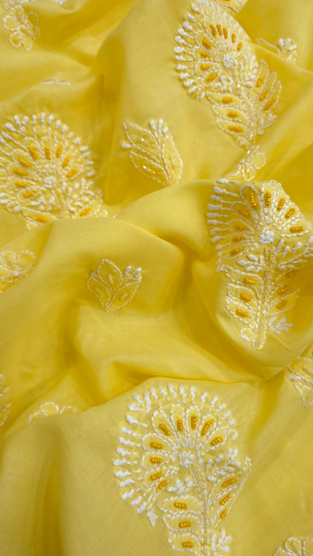 Pearl Chikankari Cotton Dress Material | Paridhan Chikan