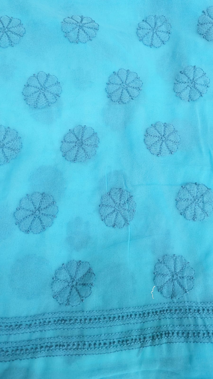 Lucknowi Georgette Chikankari Dress Material – Hand Embroidery Kurta, Bottom & Dupatta | Festive Queen Shades