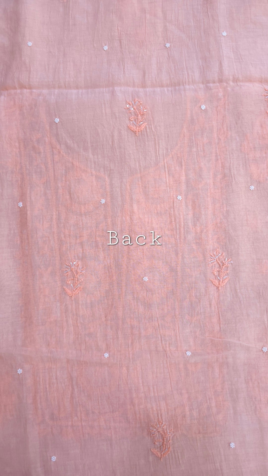 Hiba Premium Mul Chanderi Supersoft Dyeable Chikankari Dress Material | Hand Embroidered with Pearls & Cutdaana | Kurta & Dupatta Set