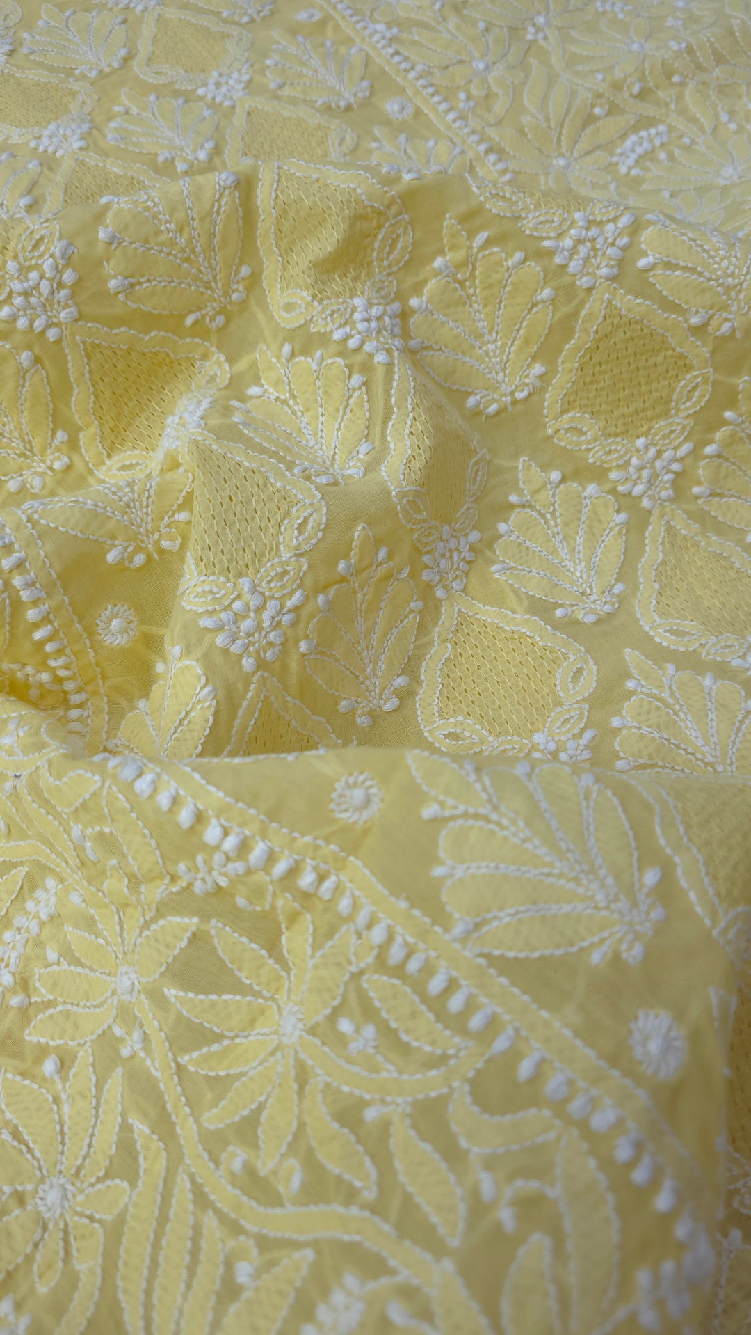 Tareef Lucknow Hand Jaali Chikankari Cotton Dress Material