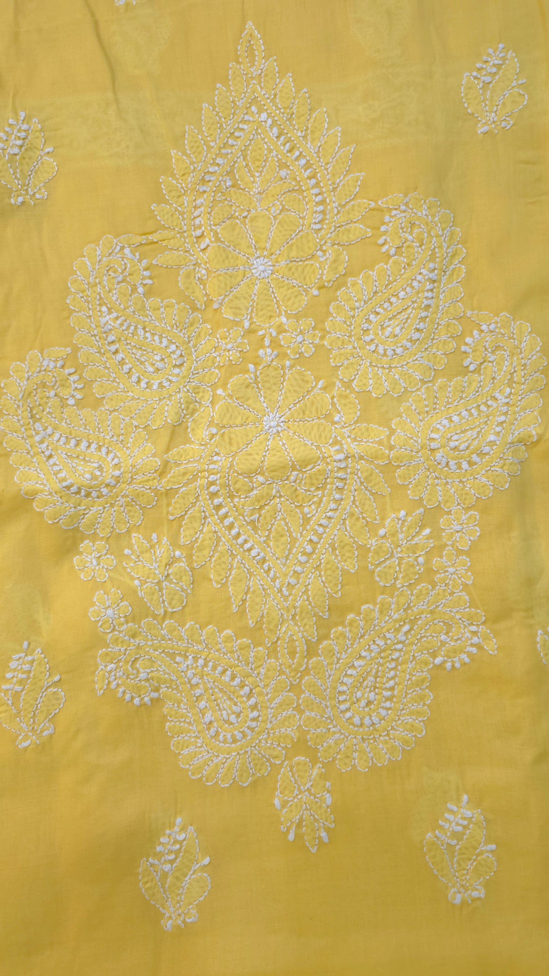 Paridhan Chikan Premium Handcrafted Chikankari Cotton Suit Set | Unstitched Dress Material with Chiffon Dupatta | Made in Lucknow