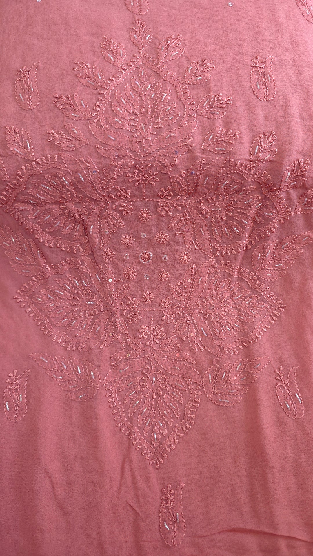 Pure Georgette Viscose Chikankari Dress Material | Paridhan